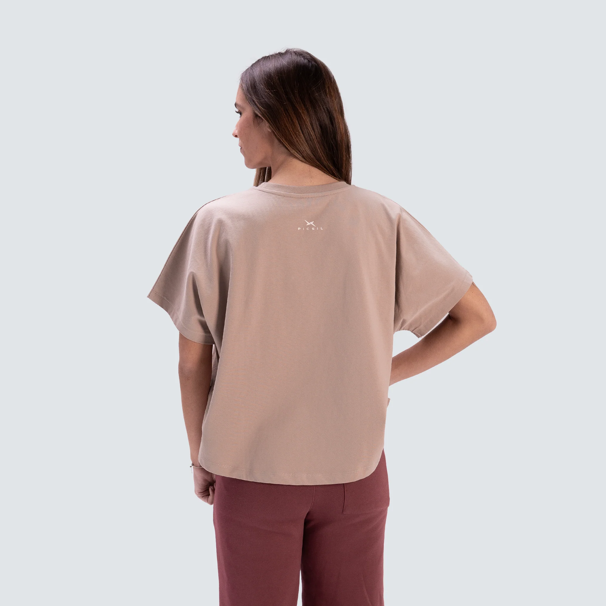 Camiseta Cropped Oversize Mujer Lifestyle AW25 - Image 15