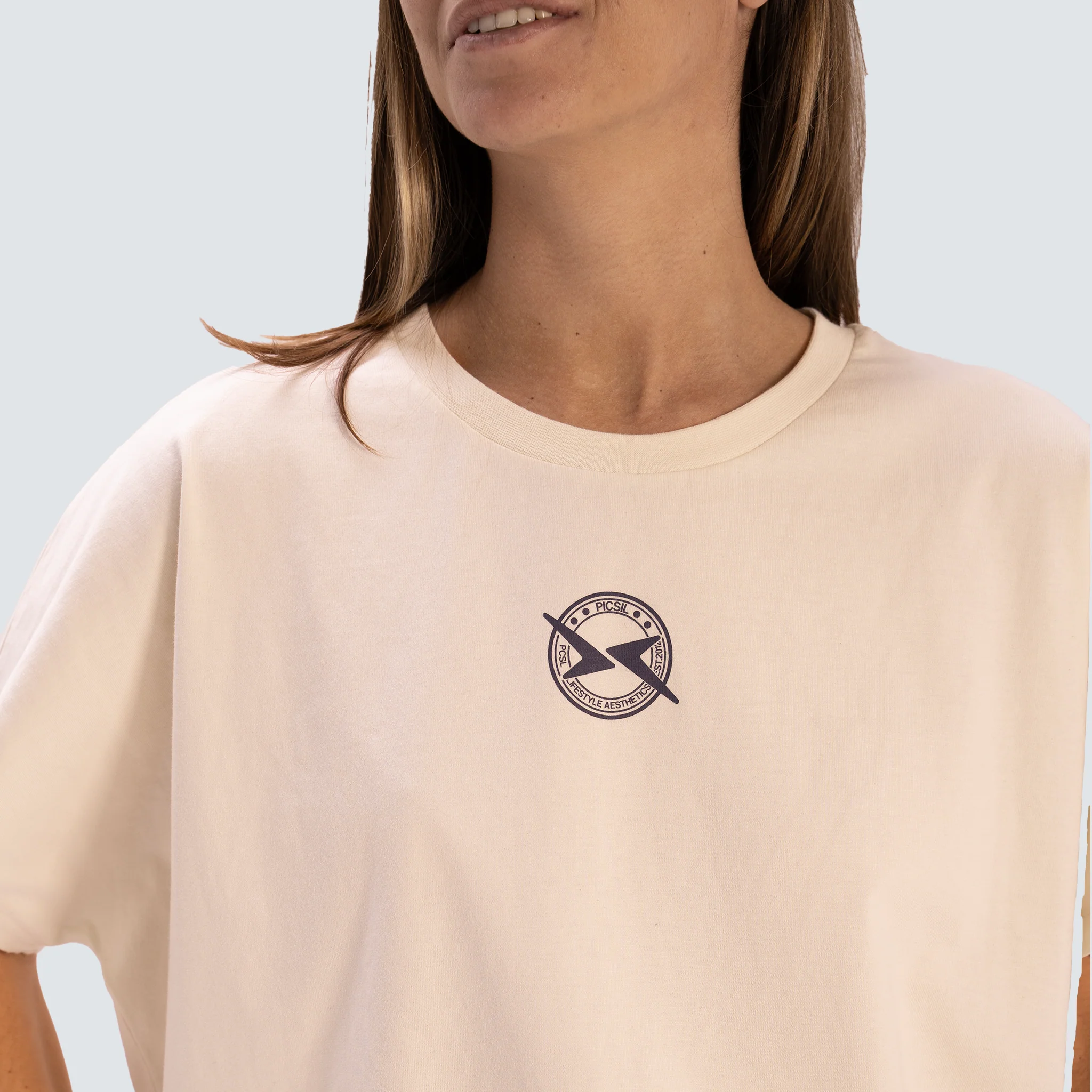 Camiseta Cropped Oversize Mujer Lifestyle AW25 - Image 23