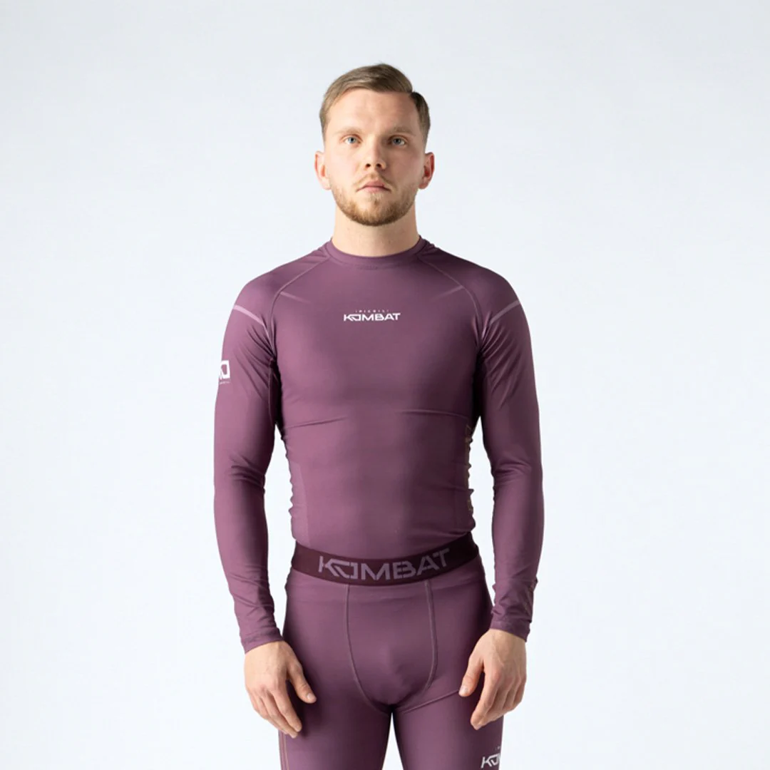 Camiseta rashguard manga larga KOMBAT para hombre